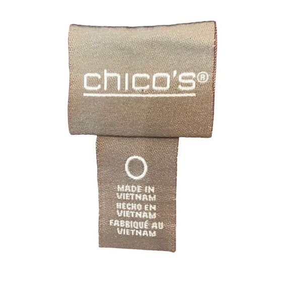 Chico’s Sz 0/Sm Solid Pink Side Button Detail Spandex Short Sleeve T-Shirt - Picture 6 of 6